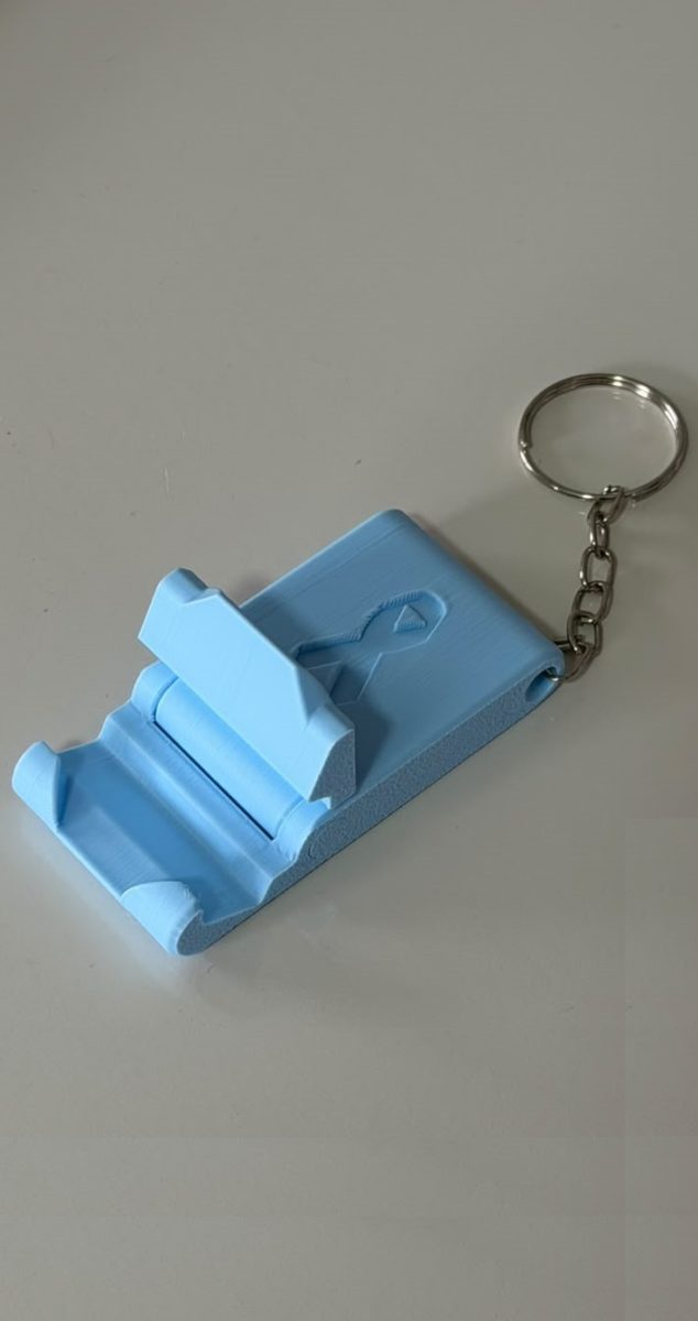 CHAVEIRO SUPORTE DE CELULAR NOVEMBRO AZUL