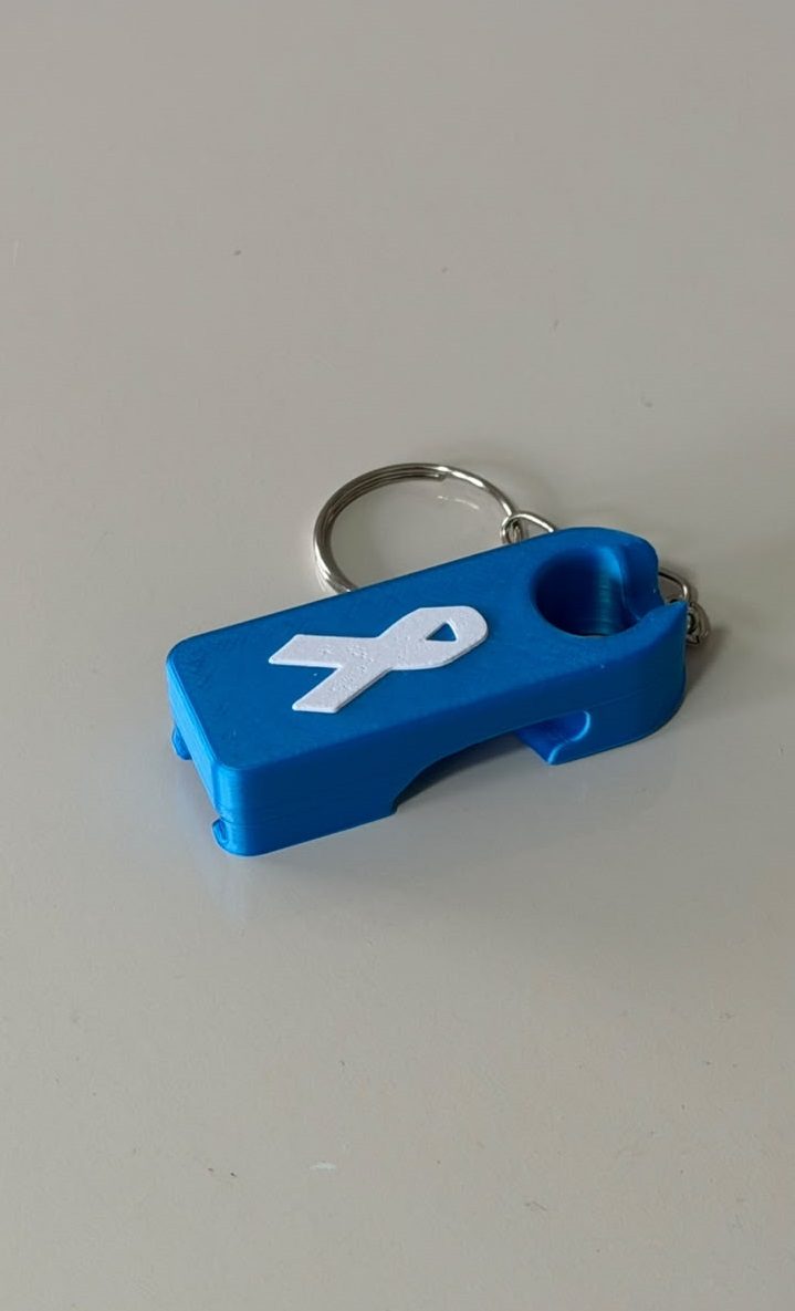 CHAVEIRO ABRIR DE LATAS E GARRAFA NOVEMBRO AZUL